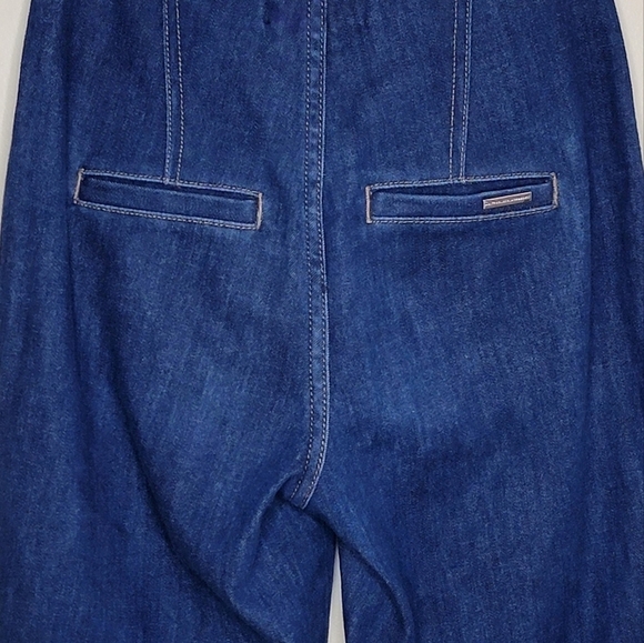 WHBM | Extra High-Rise Trouser Sculpt Petite Jeans with Seaming Detail Size 00P - Picture 6 of 9